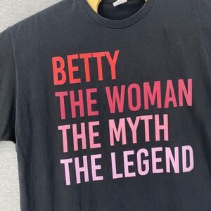 Port & Company Betty The Woman The Myth‎ The Legend Black T Shirt 3XL